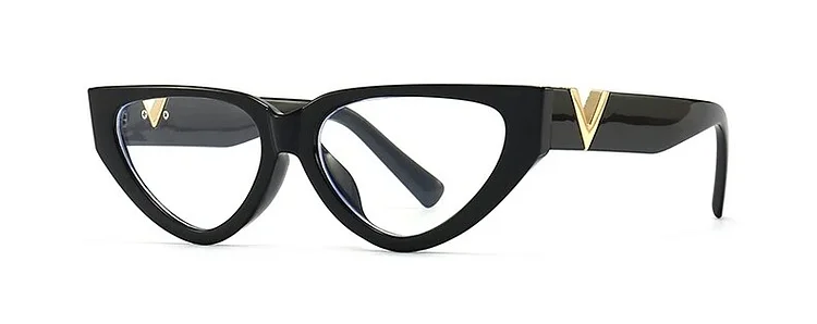 New Cat Eye Glasses Frame Woman Brand Black White Striped Decorate Women's Glasses vintage Eyeglasses