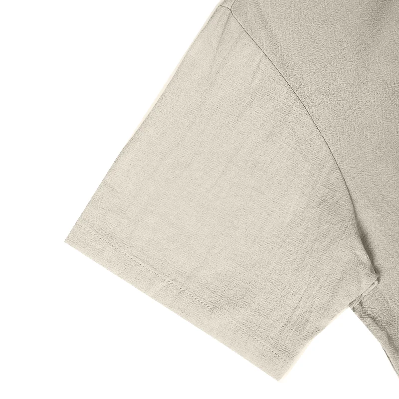 Men's Vintage Linen Farms Short Sleeve Pocket Crew Neck T-Shirt