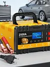 12V/24V Car Battery Charger with Cable Clamps & LCD Display Automatic Chargers and Maintainer for Car Motorcycle Lawn Mower