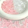 100PCS Delicate Shimmer Colorful Bamboo Joint Acrylic DIY Beads
