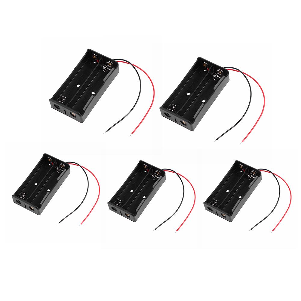 

5pcs Dual Slots 18650 Battery Holders Rechargeable Batteries Storage Box, 501 Original