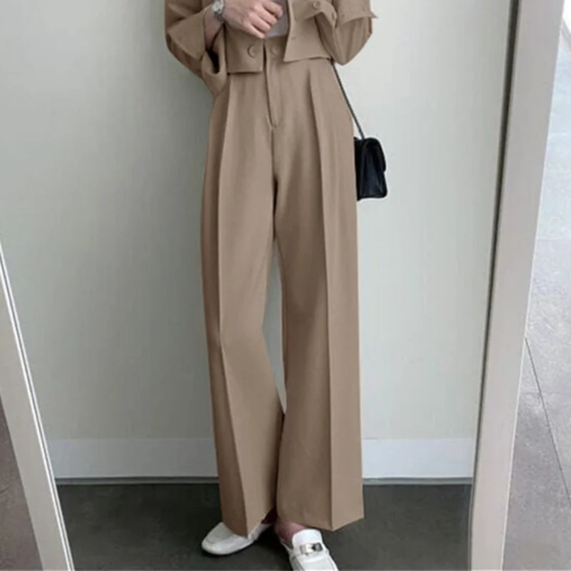 Woherb Woherb Suit Jacket Female 2024 Spring And Autumn Small Korean Fried Street New Korean Version Of The Casual Suit Jacket-Outfit Ideas