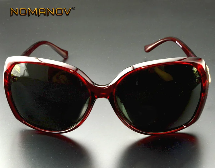 Limited Red Oversized Butterfly Women Polarized Sunglasses Delicate Diamond-shaped Temple Shop Party Various Occasions