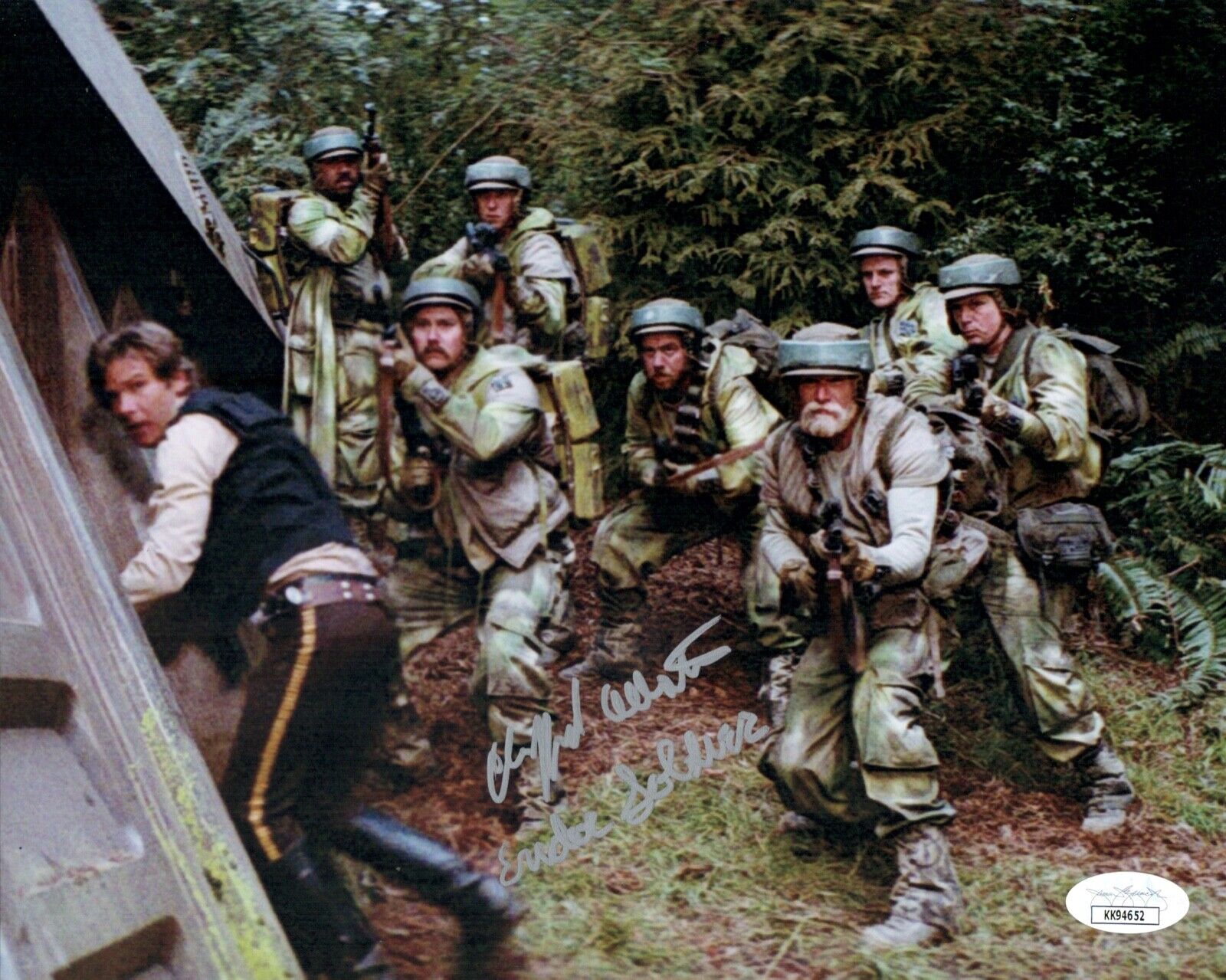 CLIFF ALLISTON Signed ENDOR SOLDIER 8x10 STAR WARS Photo Poster painting Autograph JSA COA Cert