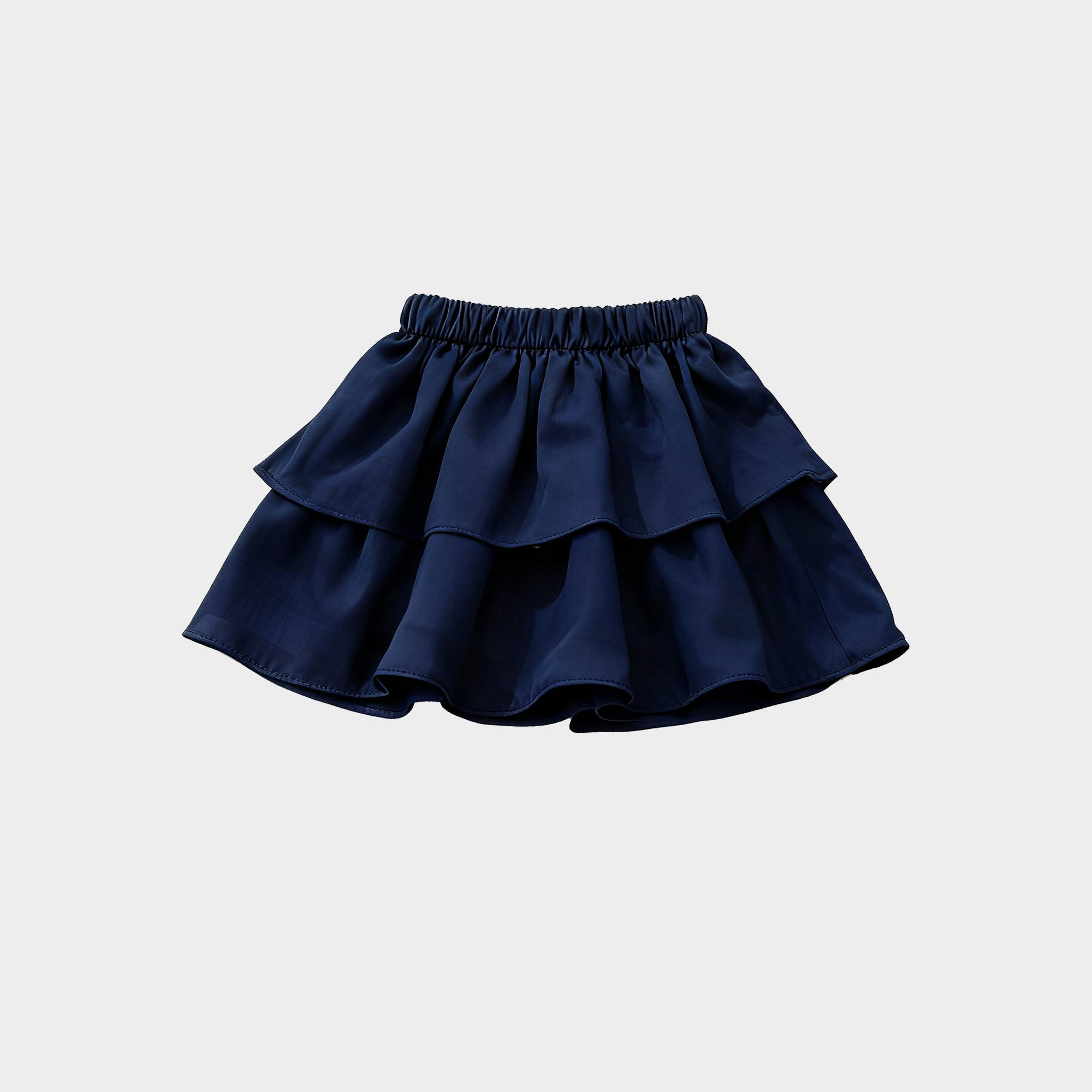 Chic Ruffled Satin Silk Toddler Skirt REAL SILK LIFE