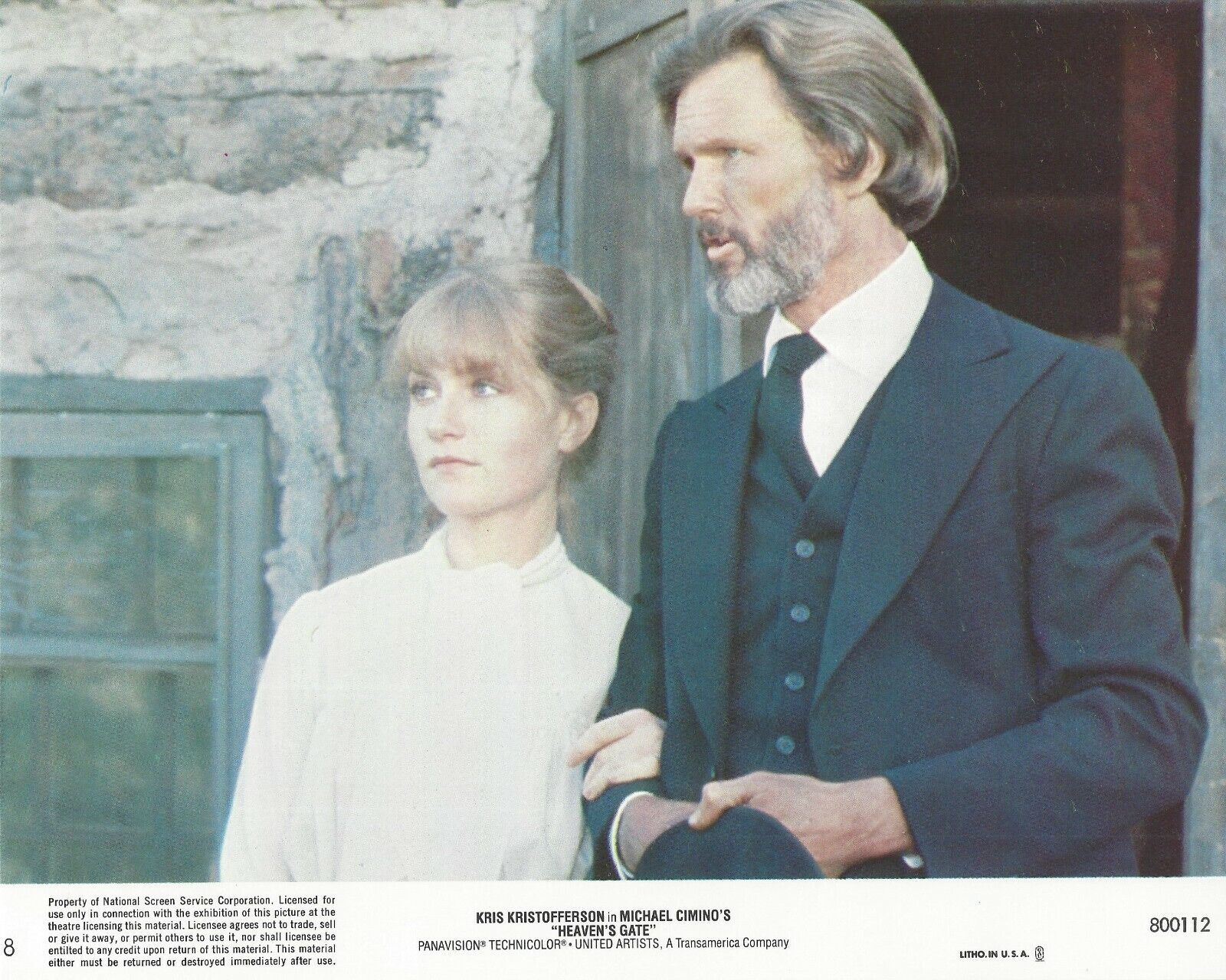 Heaven's Gate Original 8x10 Lobby Card Poster Photo Poster painting 1980 #8 Kris Kristofferson