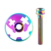Titanium Headset Stem Top Cap with Bolt M6 MTB Headset Top Cap Bike Parts