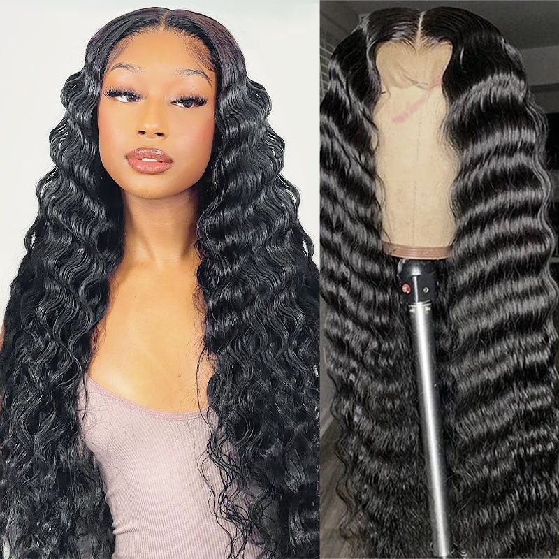 Real Hd Lace Frontal Wig Loose Deep Brazilian Wigs Human Hair 13x4 Invisible Swiss Lace Wig US Mall Lifes