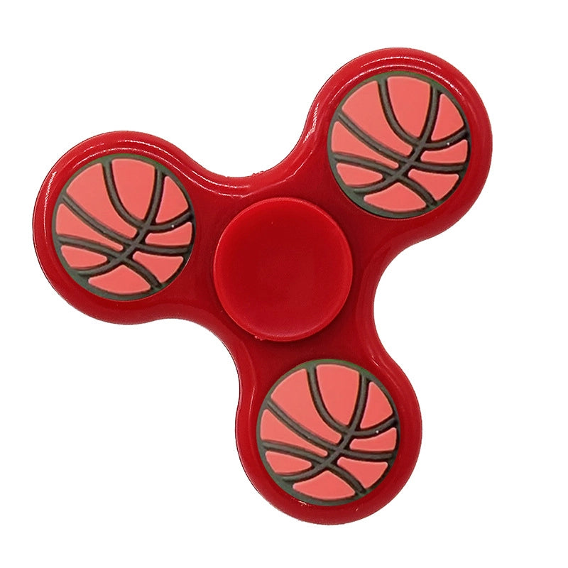 Fashion Solid Color Three-leaf Bracket Fingertip Gyro Toy