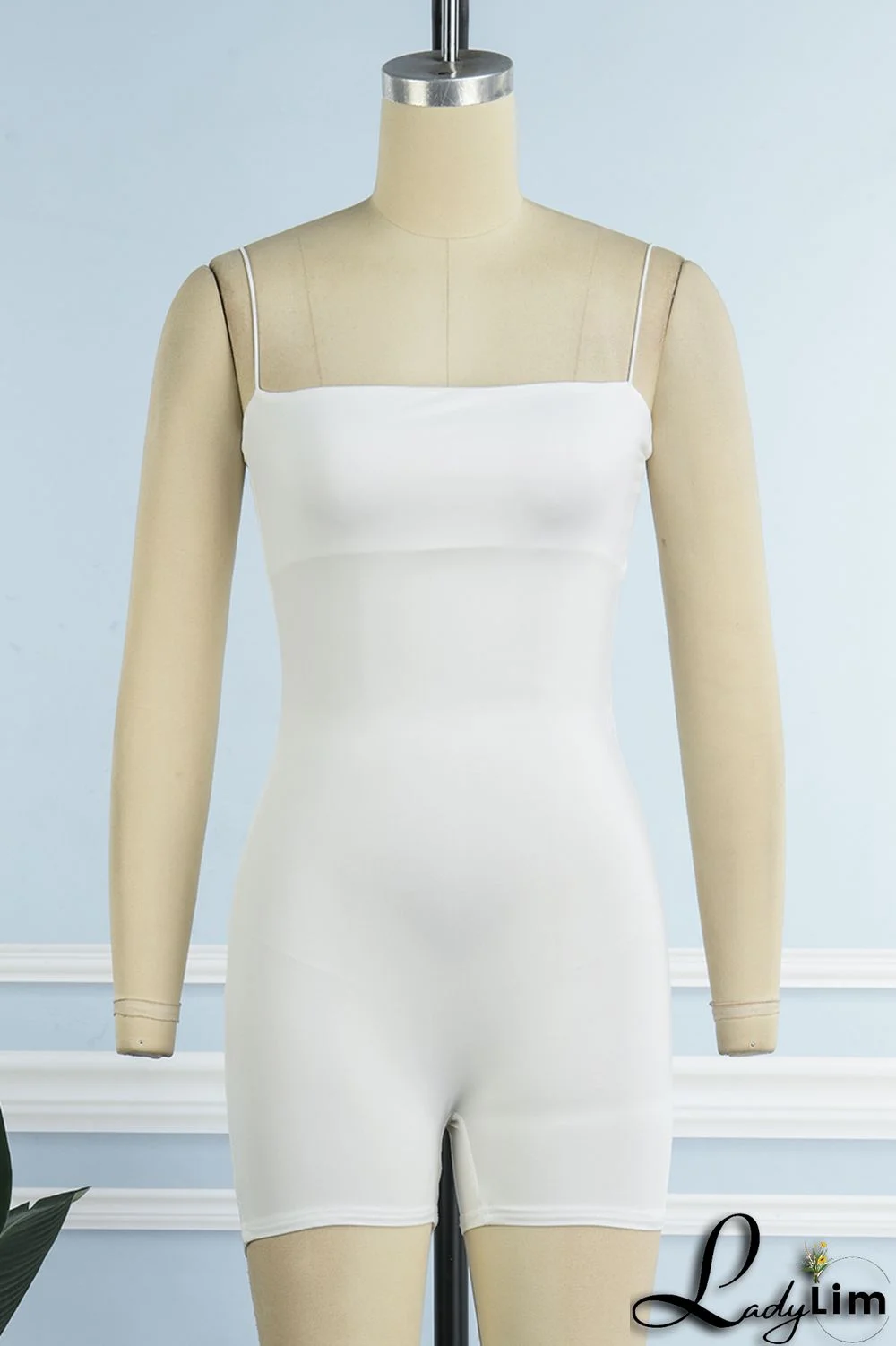 Black Sexy Casual Sportswear Solid Backless Spaghetti Strap Skinny Romper