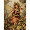 【Limited Stock Sale】Full Embroidery Cotton Thread11CT Print Retro Butterfly Girl Cross Stitch50x65cm tapestrymarket