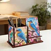 Multifunctional Handmade Wood Diamond Painting Phone/pen Holder& Storage Box Table Ornament Kits