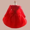 Kid Baby Girl Christening Winter Casual Flower Birthday Dresses