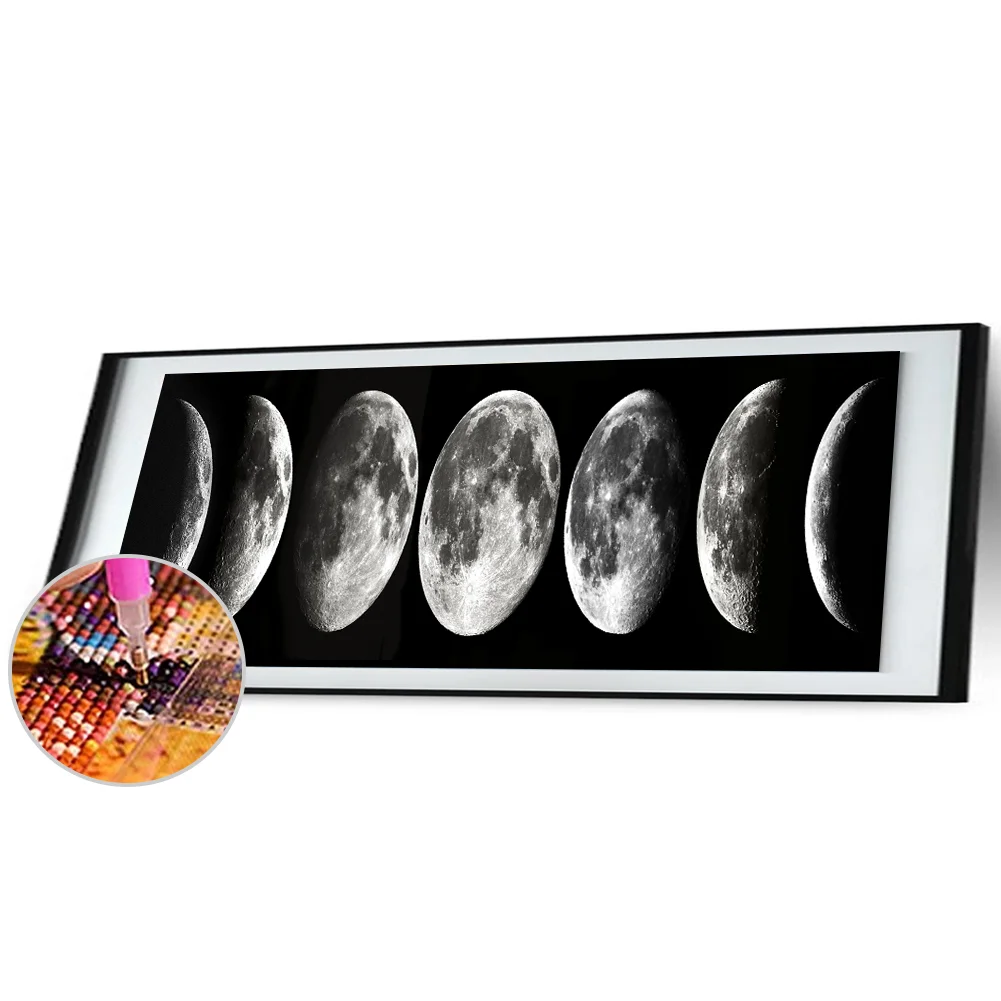 Diamond Painting - Full Round Drill - Moon(115*30cm)