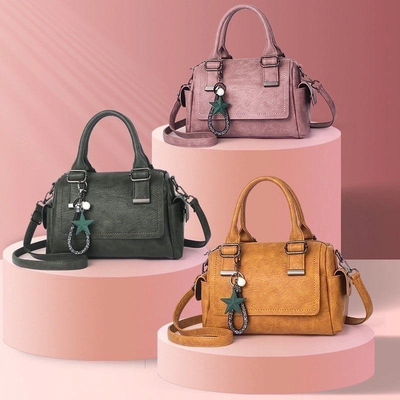 Women’s Large All Seasons Pu Leather Basic Pillow Shape Bag