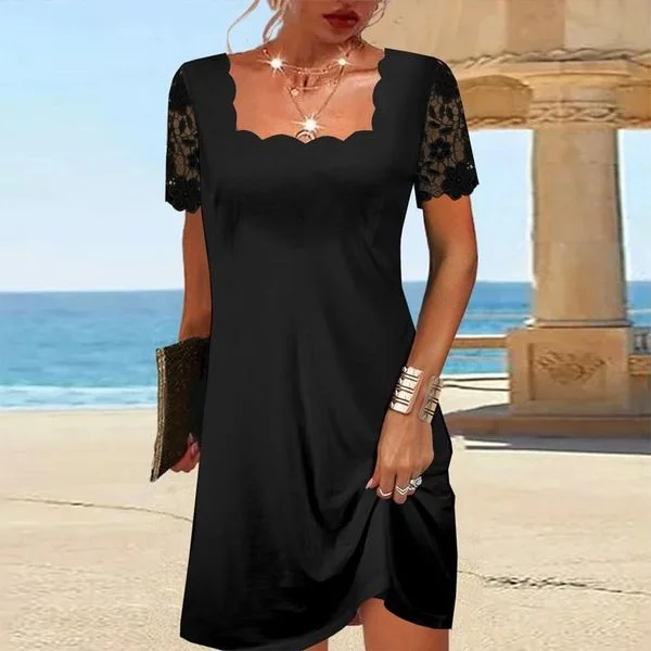 Women's Lace Patchwork Dress