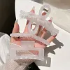 3PCS Simple Matte Colors Hair Claws Set
