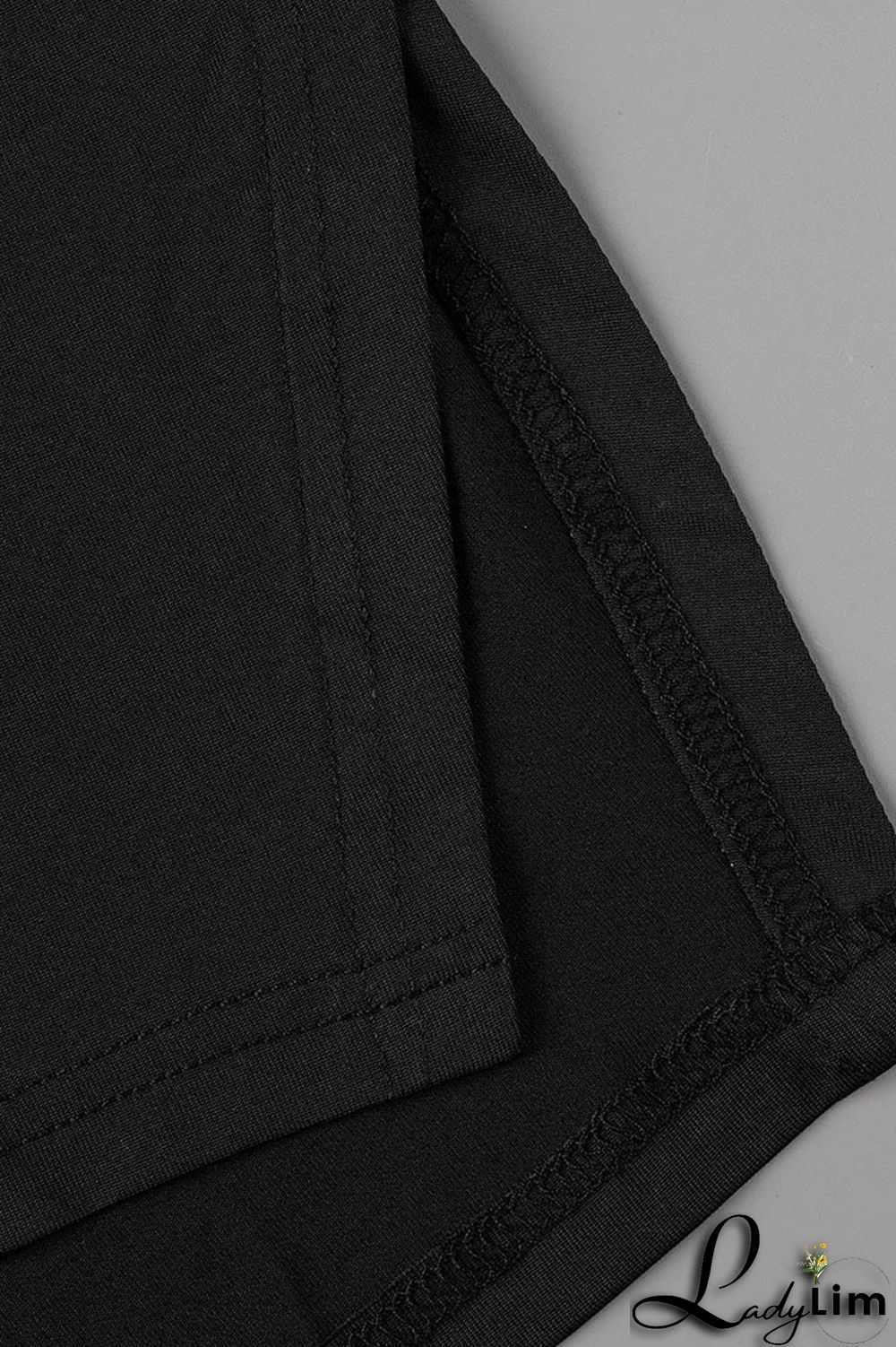 Black Casual Solid Patchwork V Neck Long Sleeve Two Pieces