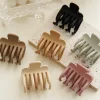 6PCS Morandi Colors Ponytail Hair Claws