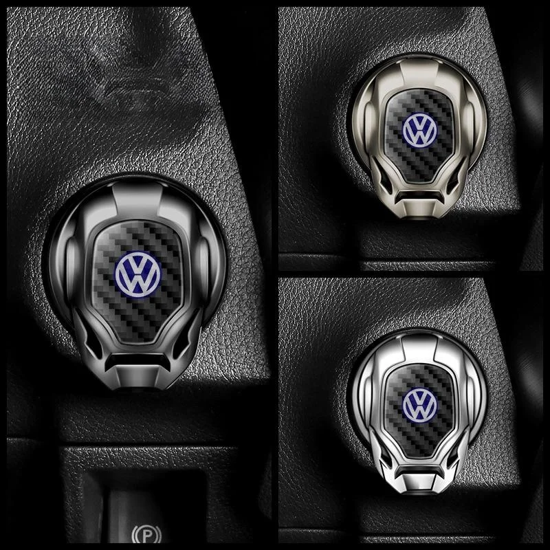 Car one-button start protection cover decorative ignition switch button