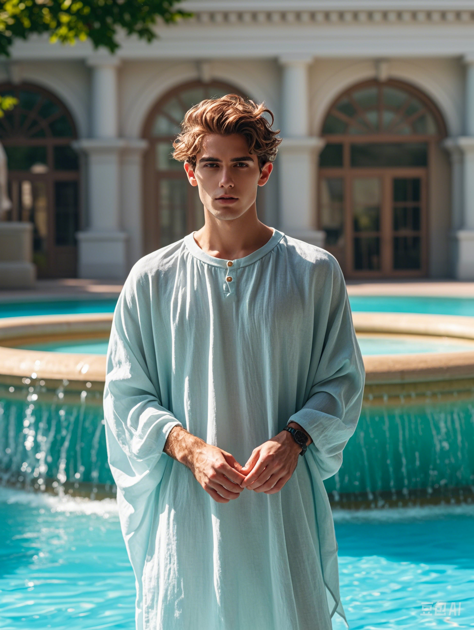 Cozy Men Linen Kaftan Long Caftan