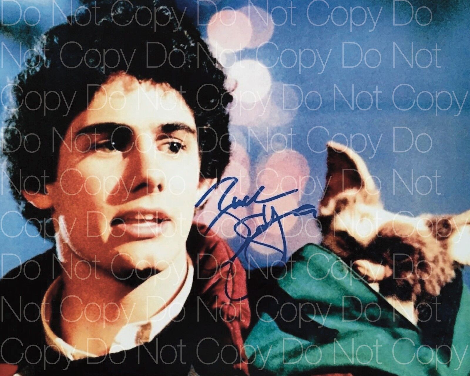 小魔怪签名 Zach Galligan 8x10 照片图片海报亲笔签名翻印