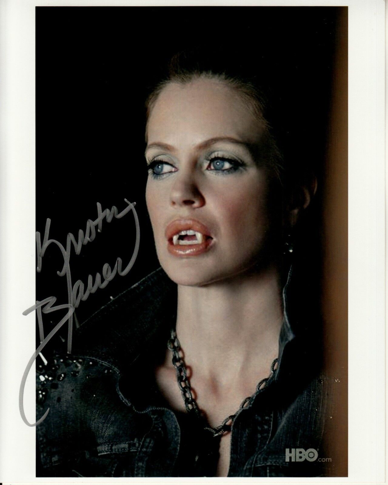 KRISTIN BAUER hand-signed TRUE BLOOD 8x10 w/ uacc rd coa SEXY FANGED VAMPIRESS