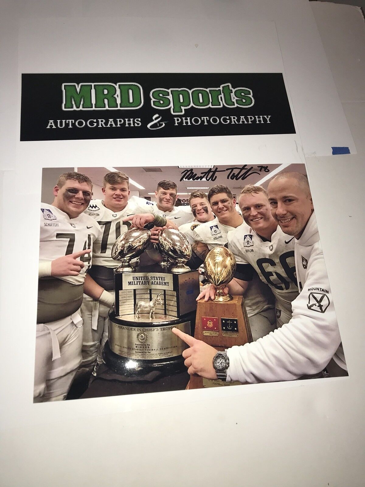 Brett Toth Army Football hand signed autographed 8x10 football Photo Poster painting Commander C