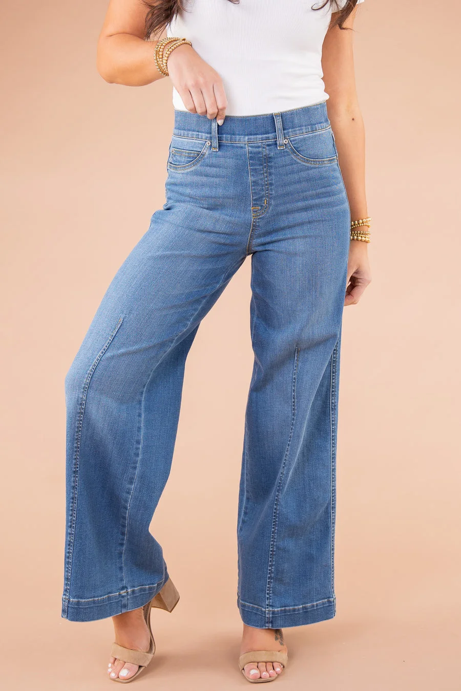  48% OFF💓🔥Seamed Front Wide Leg Jeans (Buy 2 Free Shipping)
