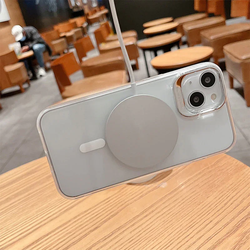 Metal Lens Holder Phone Case iPhone13 /14Magnetic Protective Cover