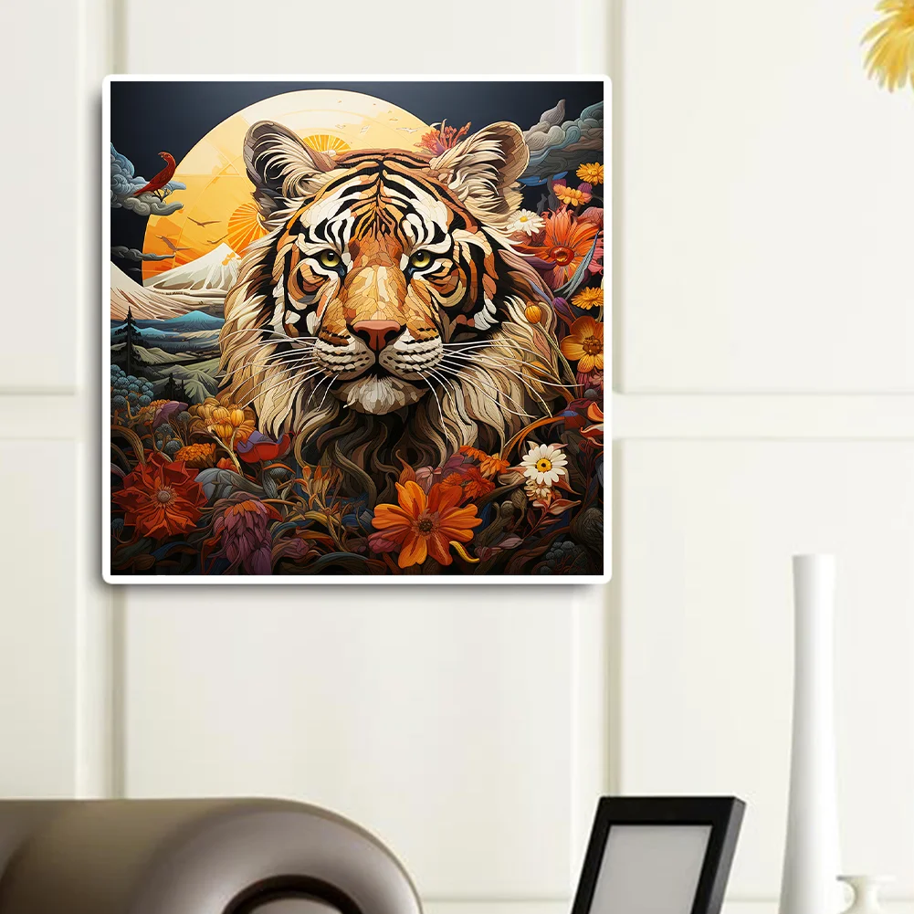 Diamond Painting - Full Round Drill - Field Tiger(Canvas|30*30cm)