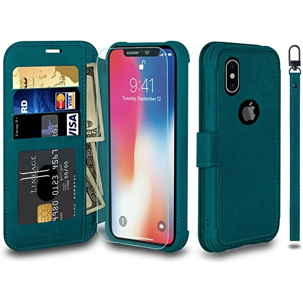 VANAVAGY iPhone Xs Wallet Case/iPhone X Case 5.8 inch