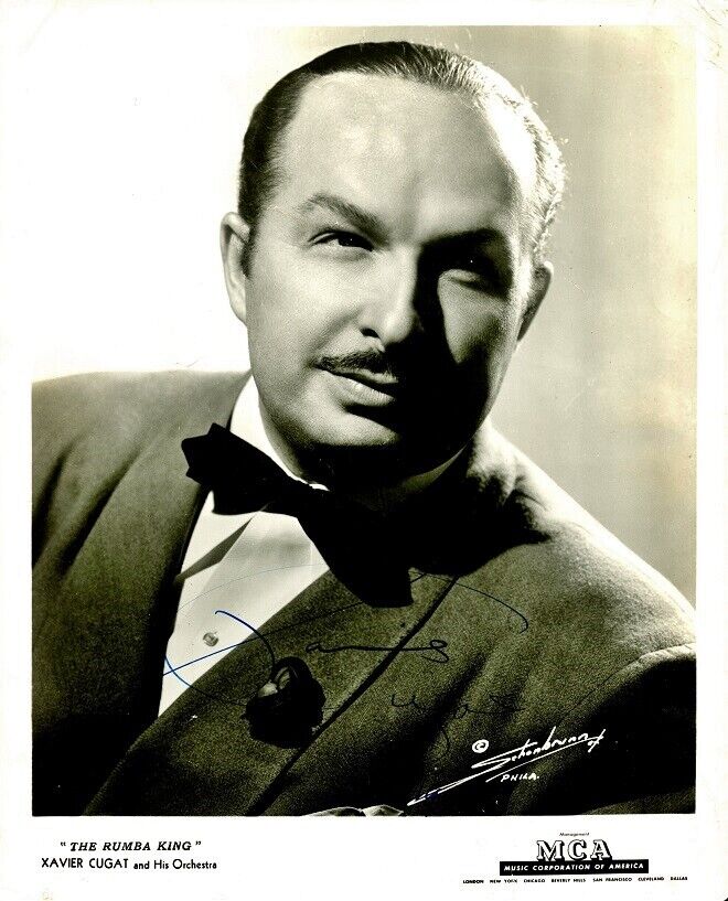 Vintage XAVIER CUGAT Signed Photo Poster painting