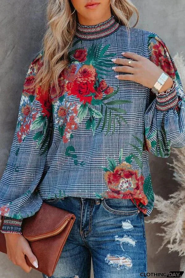 Fond Memories Floral Print Long Sleeve Top