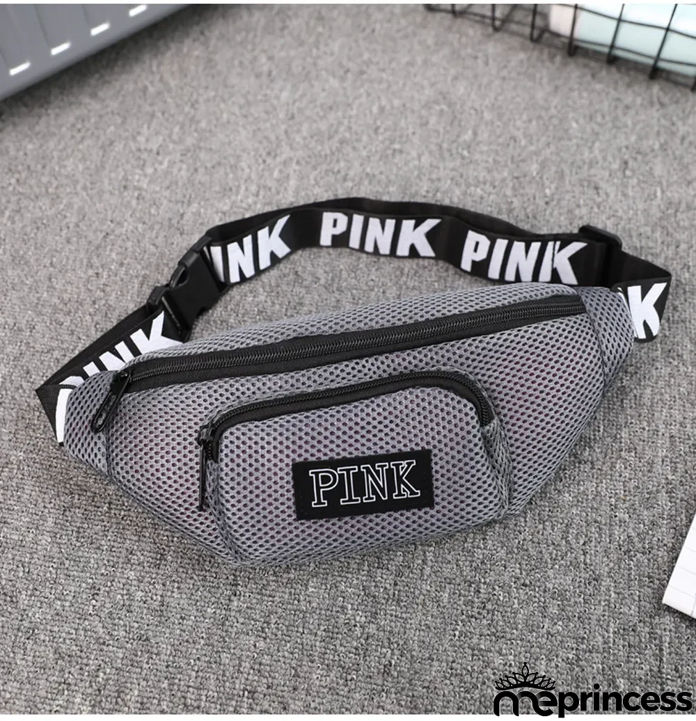 PINK Letter Sports Waist Bags