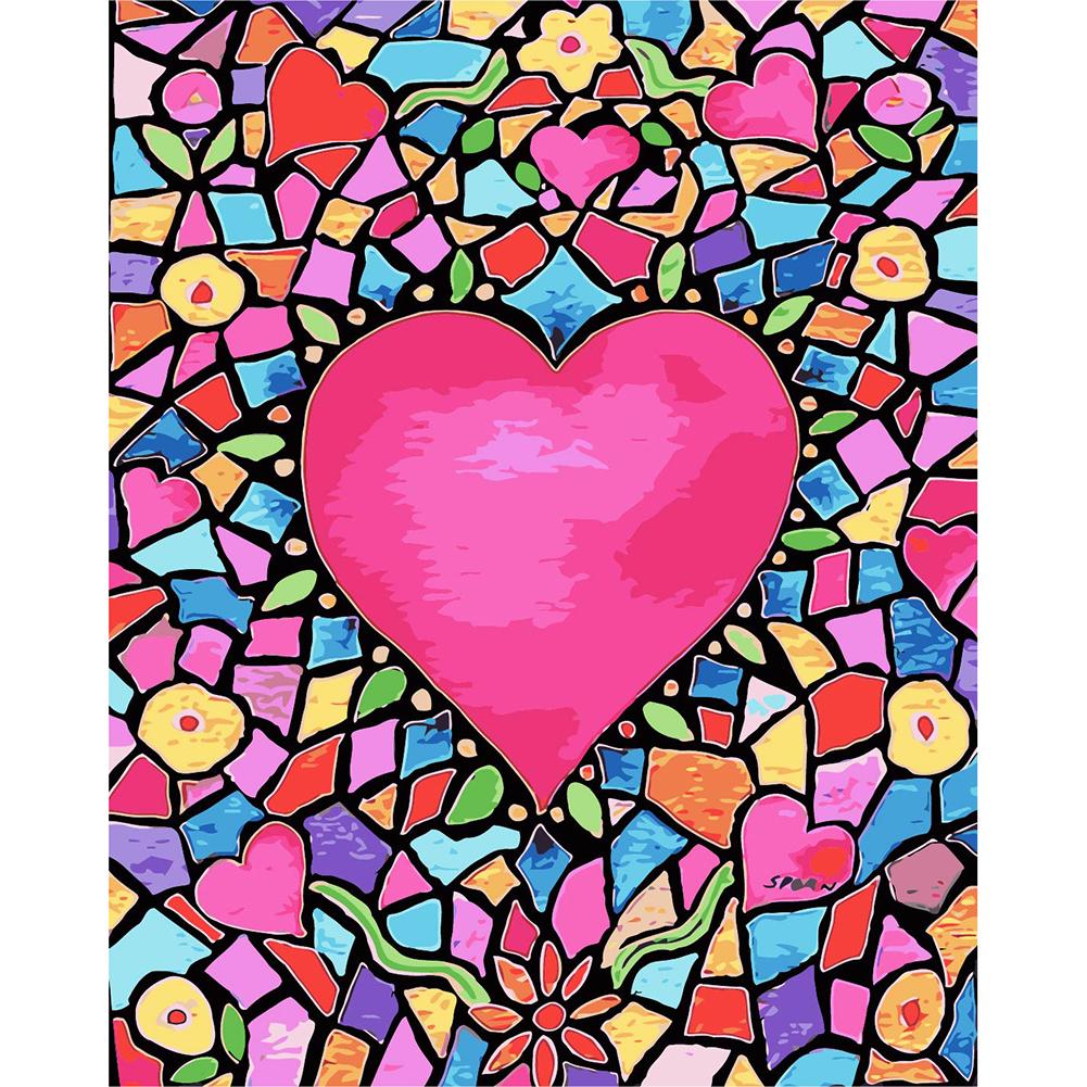 

40*50CM Paint By Numbers-Heart, 501 Original
