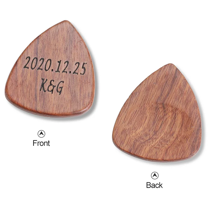 Custom Picks Red sandalwood Gifts for Guitar Lovers