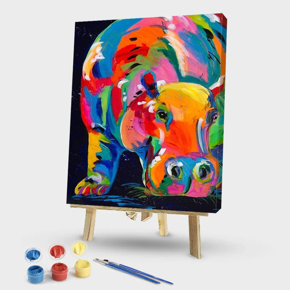 

40*50CM - Paint By Numbers - Rhinoceros, 501 Original