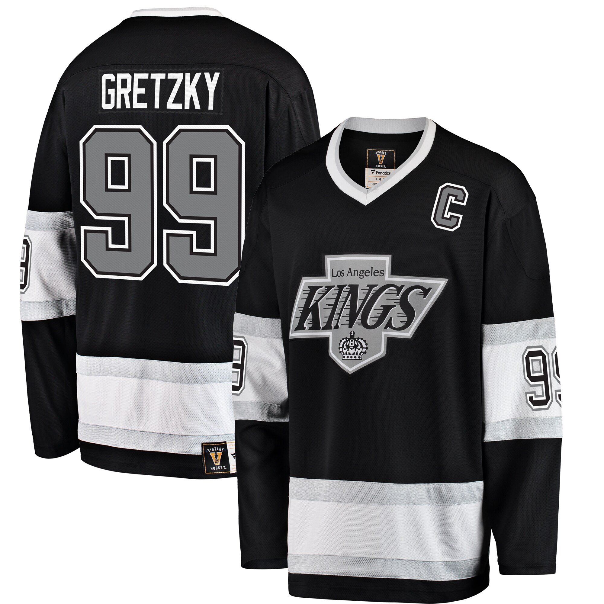 Wayne Gretzky Los Angeles Kings Fanatics Premier Breakaway Retired   Jersey – Black mysite