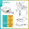 Precision micro-adjustment XY axis displacement platform, stainless steel LBX/LBY-40/50/60/70/80/100 manual slide