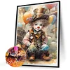 Clown-Full carré diamant peinture-30 * 40cm