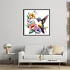 Flowers And Birds-18CT Counted Cross Stitch 20*20cm/7.87*7.87in