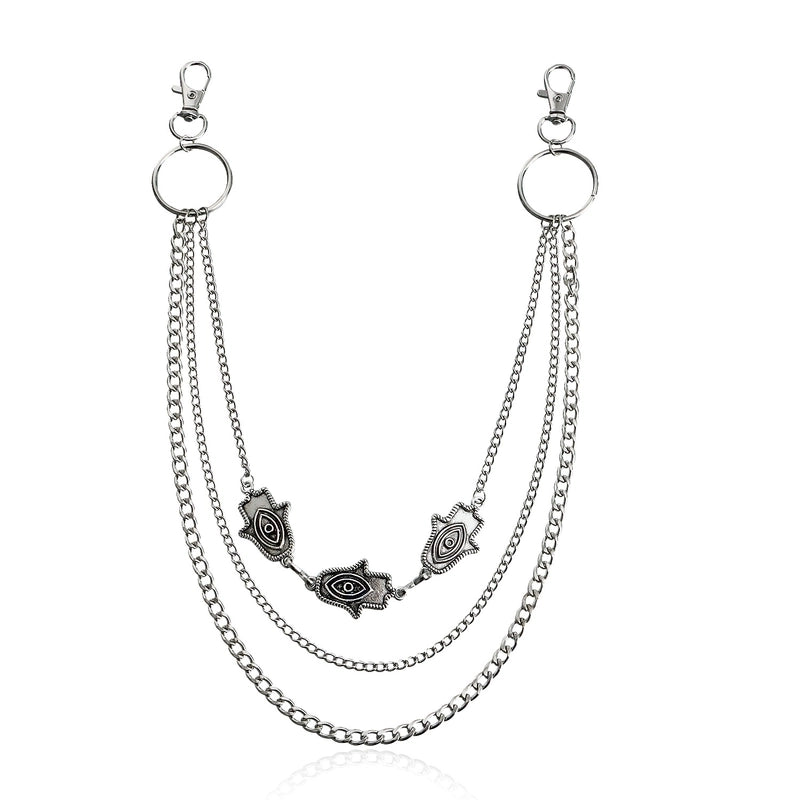 Minimalist Solid Color Metal Women’s Chain Belts