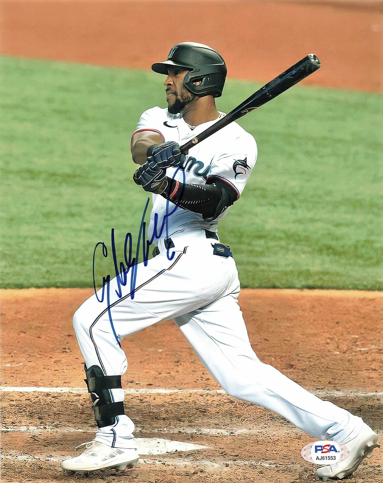 STARLING MARTE Signed 8x10 Photo Poster painting PSA/DNA Miami Marlins Autographed