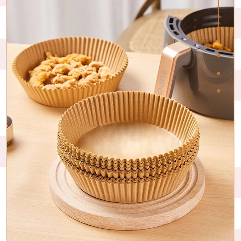 Air Fryer Special Paper Pad Non-stick Silicone Oil Paper Barbecue Household Food Silicone Oil Paper Round Paper Plate