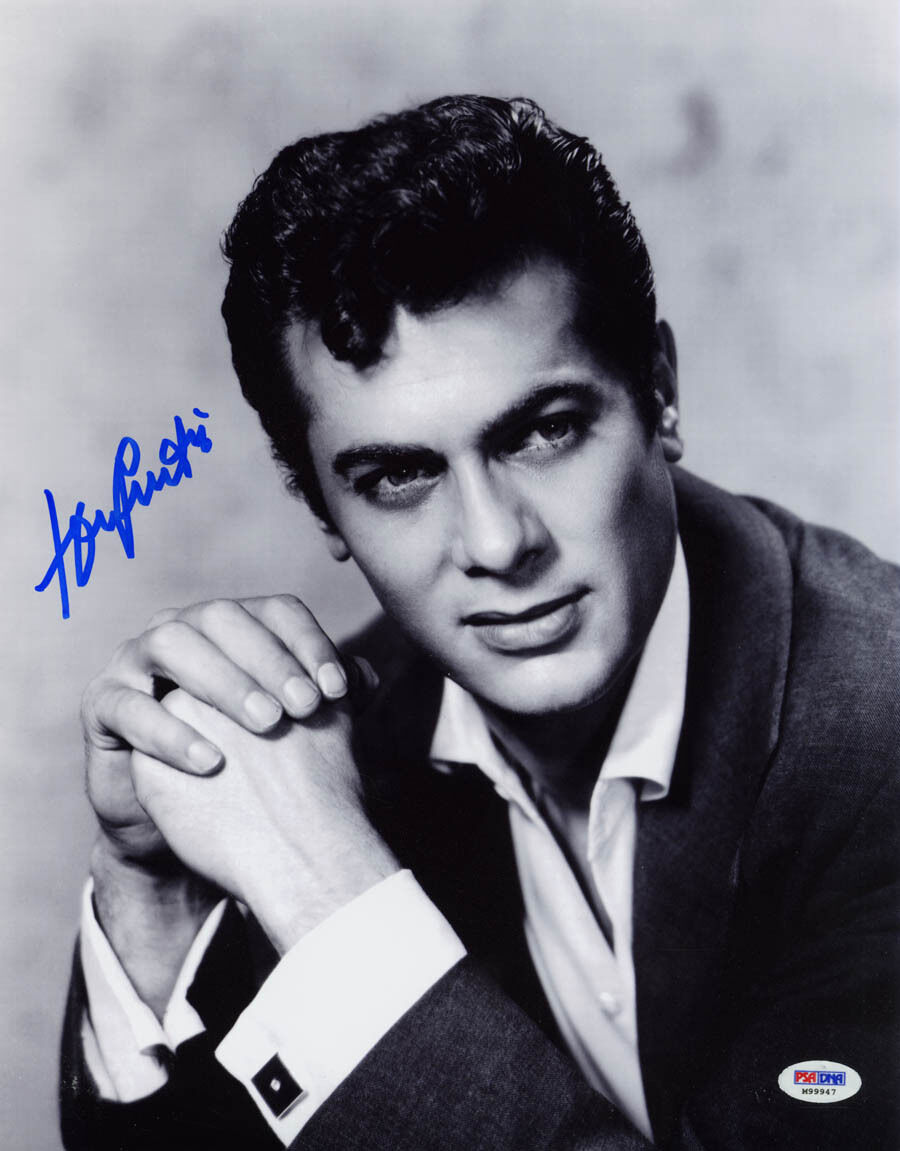 Tony Curtis SIGNED 11x14 Photo Poster painting Hollywood Movie Legend Oscar PSA/DNA AUTOGRAPHED