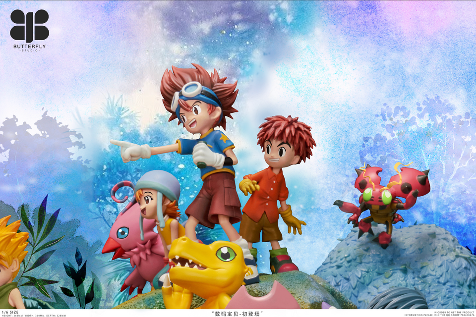 Butterfly Studio - Digimon - MH scale Digimon Family Statue(GK)-
