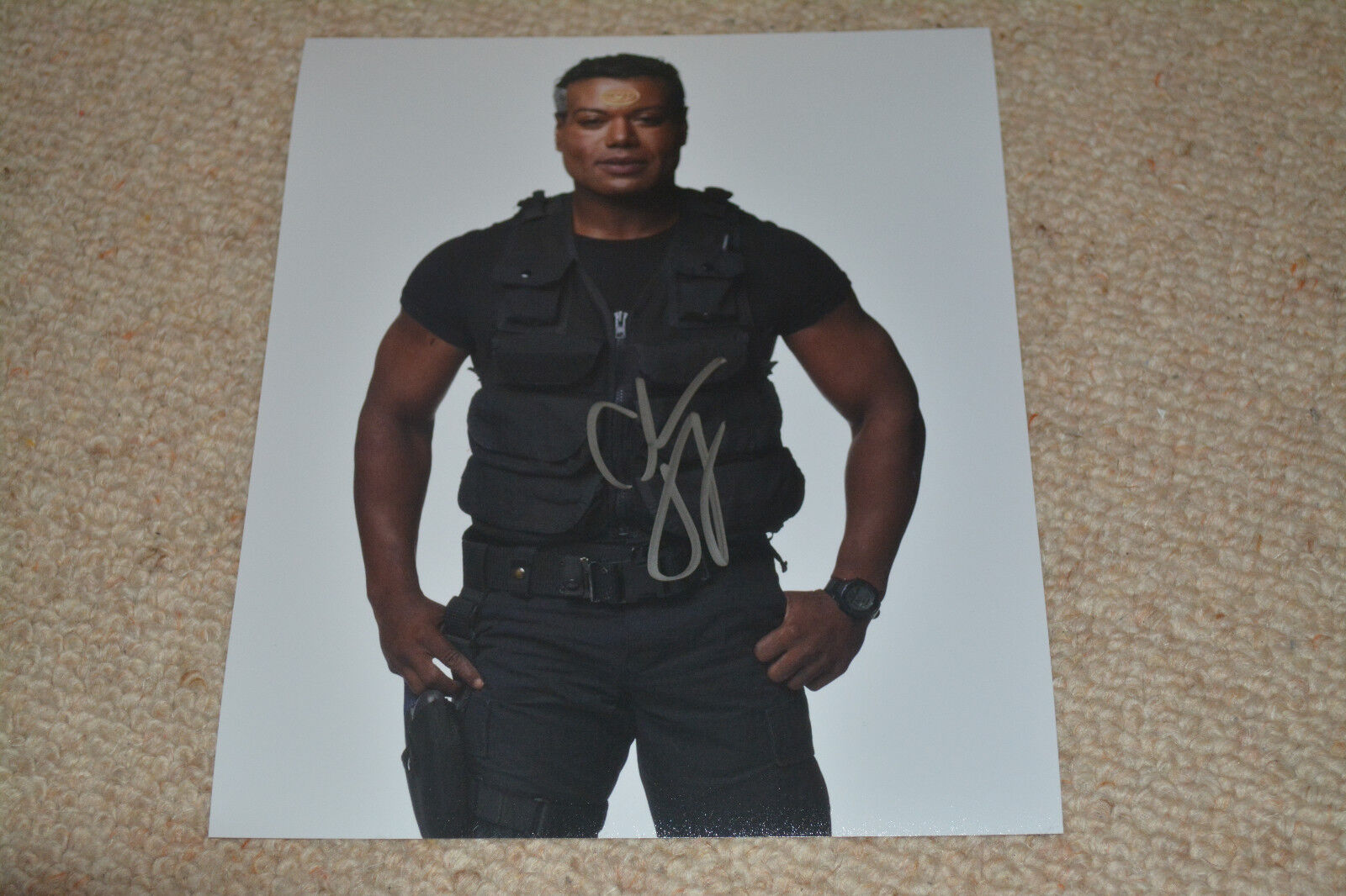 CHRISTOPHER JUDGE signed autograph In Person 8x10 STARGATE SG-1 TEAL'C