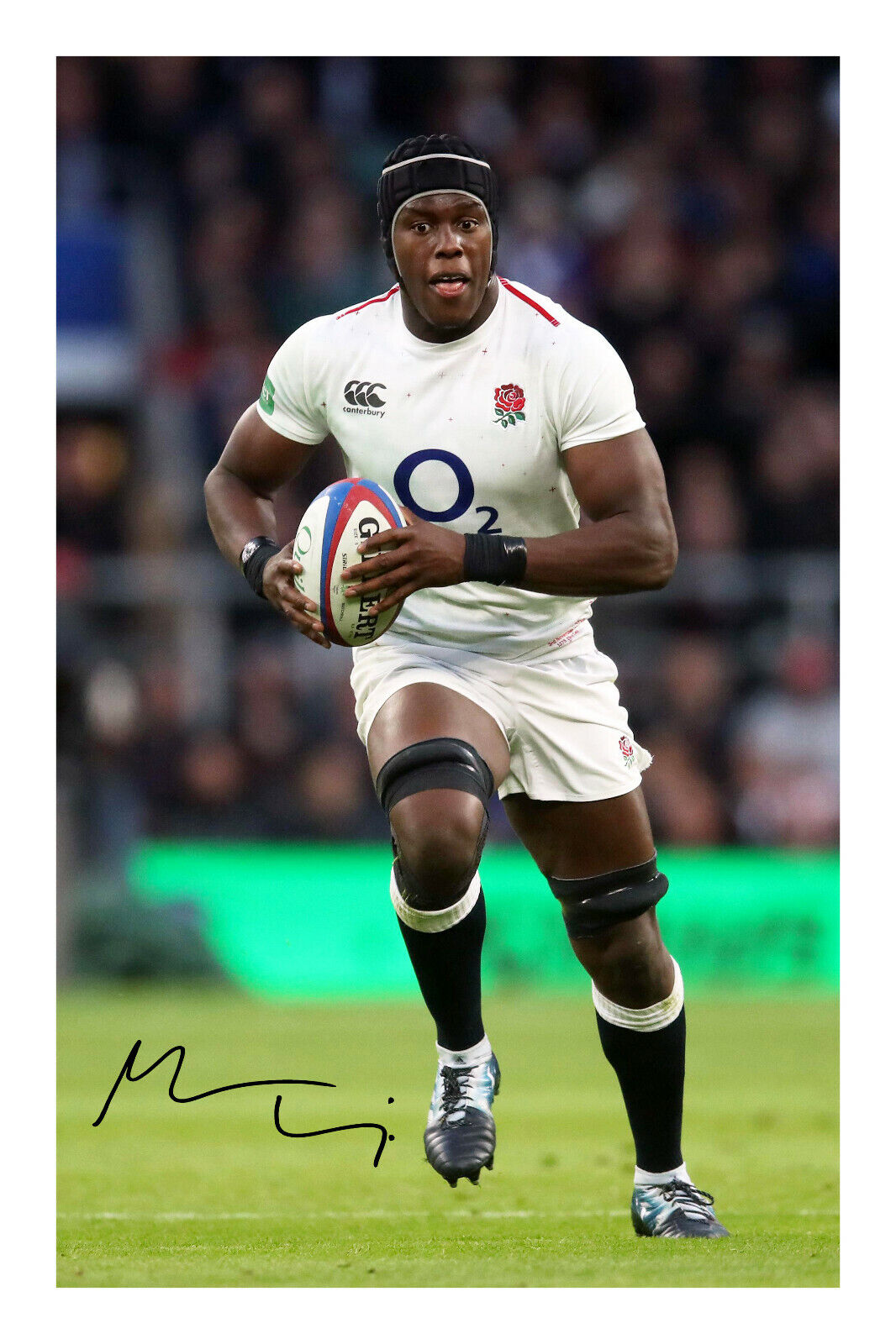 Maro Itoje Signed A4 Autograph Photo Poster painting Print England Rugby