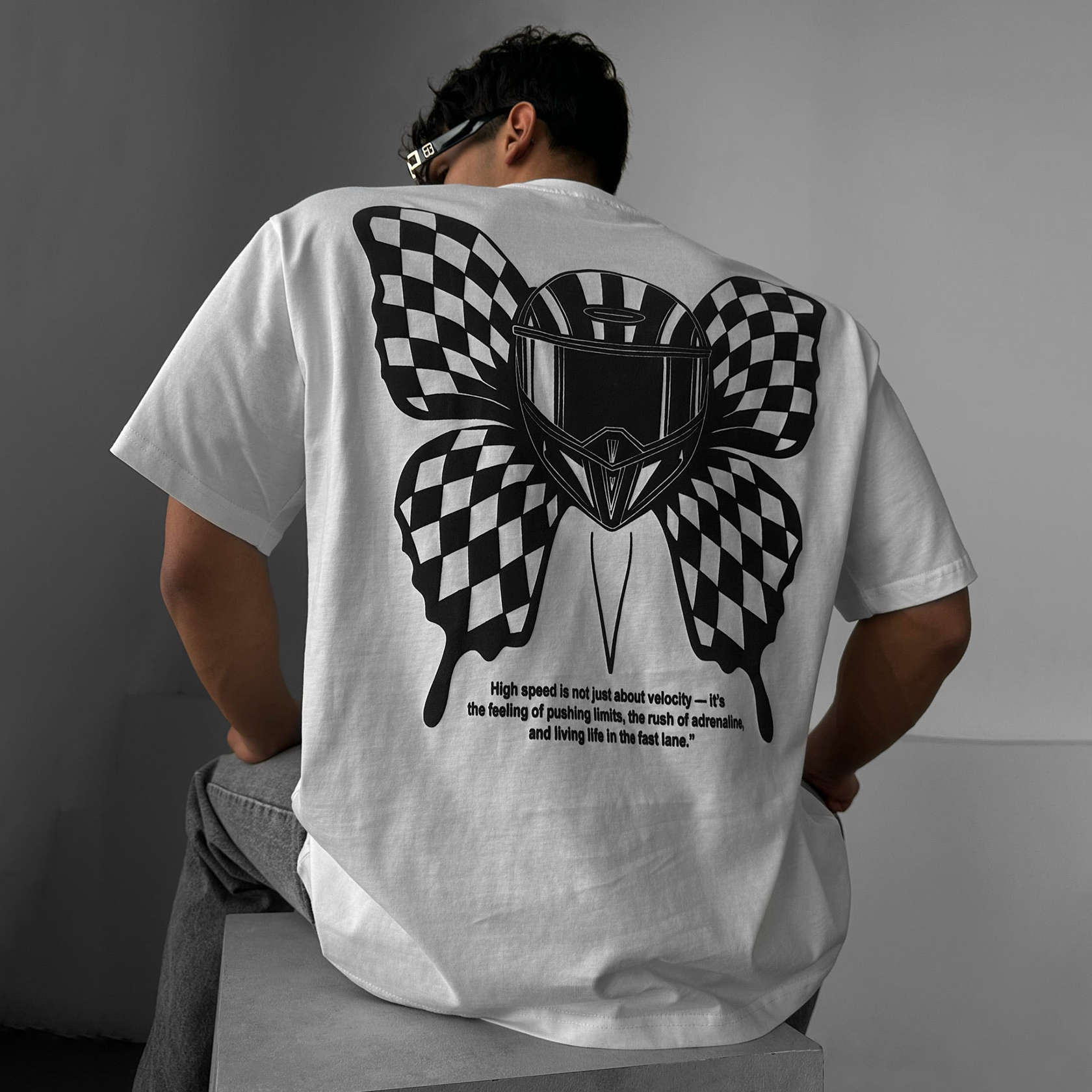 Oversize Butterfly Helmet T-shirt